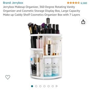 Makeup Cosmetic Organizer, 360 Degree Rotating Vanity